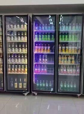 酒水展示柜商用冰柜网红酒水饮料柜便利店风冷无霜立式啤酒保鲜柜