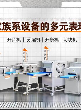 赣云新款鲜肉切块机一次性切鸡鸭鱼块设备自动旋转物料