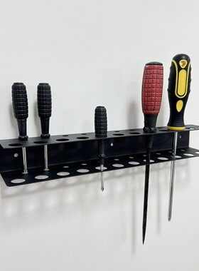 跨境亚马逊壁挂式螺丝刀收纳架多功能工具置物架螺丝刀铁艺挂架