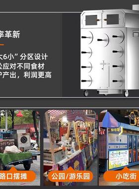 商用新款烤地瓜机加厚不锈钢柴火木炭街头摆摊专用烤梨烤玉米炉子