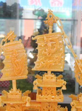 米黄玉60CM龙船一帆风顺客厅办公室家居客厅工艺品开业送礼品摆件