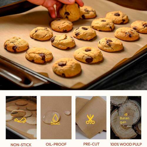 Parchment Paper Sheets Non-Stick Baking Paper - 图0