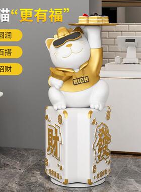 招财猫大型落地创意迎宾摆件搬家开业礼物乔迁新居客厅家居装饰品