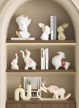 高级感装饰品摆件客厅酒柜办公室软装展示柜书架电视柜餐柜摆设