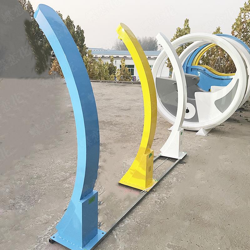 Dynamic power-generating bicycle, explosive dynamic bicycle for riding in shopping malls and parks, interactive cycling light strip device
