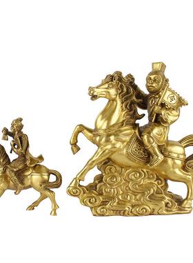 铜马上封侯铜摆件马上有钱家居装饰品办公室铜马上猴封侯拜相铜