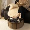 Mulan pouf, new Chinese style bay window futon, removable and washable lazy sofa, tatami cushion, floor non-collapse cushion