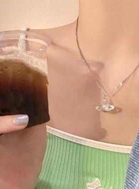 Shining Planet Titanium Steel Necklace Women