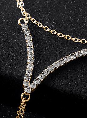 Women's V-shaped finger bracelet is super suitable for