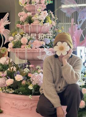 欧池式户外流水喷泉庭院景装观饰婚庆氛围感喷水DZY玻摆璃钢流水