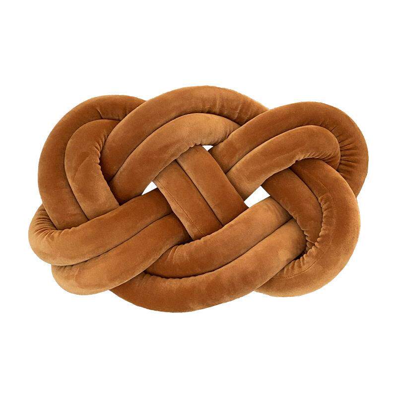 Ins Nordic cushion sofa back pillow decoration bay window cushion bed and breakfast hand-woven knotted twist pillow
