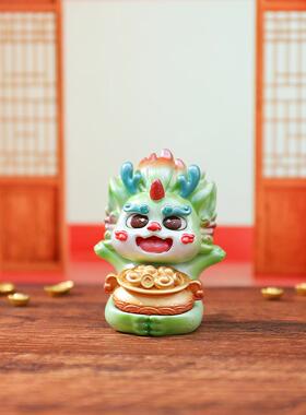 国潮天禄·貔小虎盲盒招財工艺品萌虎摆件车载装饰节日伴手礼