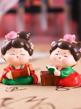古风文创纪品念1056-2唐仕女艺礼品摆件工家居桌面装品旅游伴饰手