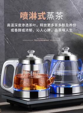 20x37嵌入式全自动底部双上水电热烧水壶两边抽水泡茶专用快煮壶