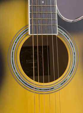 40寸民谣吉他入门练习琴包边款哑光全椴木吉他普及jita乐器