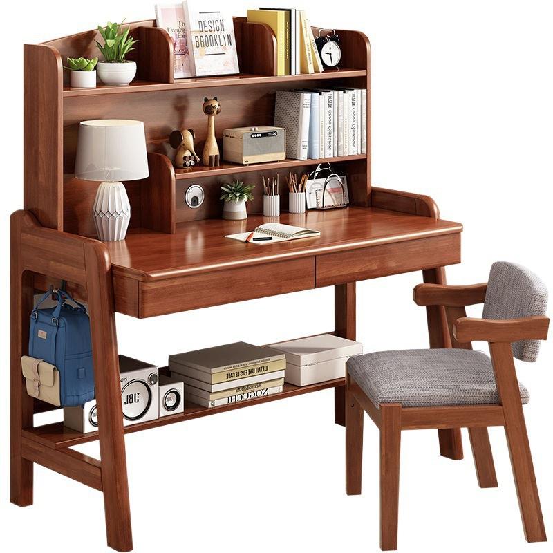 Raw solid wood desk for primary and secondary school desk and chair set bedroom can be upgraded to children's learning UPL writing desk