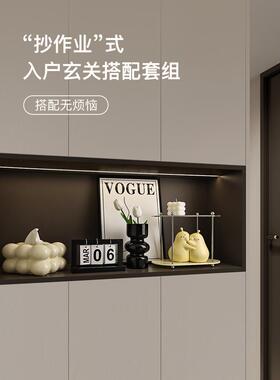 北韩美无障碍豪华入口大厅摆件家居饰品餐具柜客厅钥匙收纳托盘高