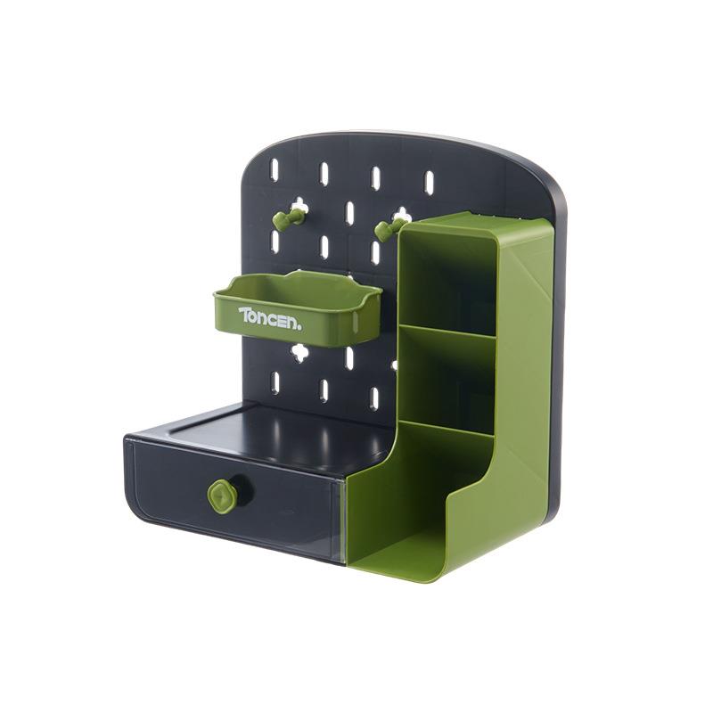 Desktop hole board storage box drawer office work station debris organization artifact student dormitory stationery storage rack