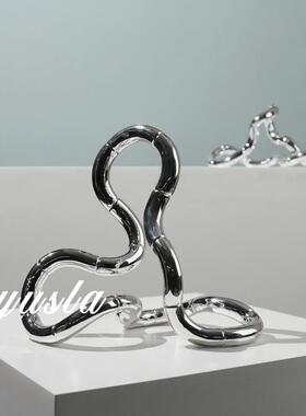 极简风客酒厅电柜视柜板间ZOE酒玄关柜餐厅创意店别墅样摆件软装