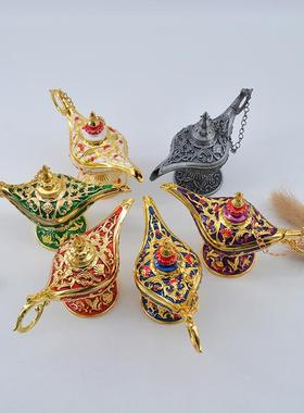 阿拉丁神灯摆件敦煌许愿灯金属家居酒柜装饰品乔迁礼物迪拜纪念品