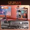Desktop hole board storage rack clip-type vertical gaming accessories punch-free clamp table dormitory desktop storage rack hanging board