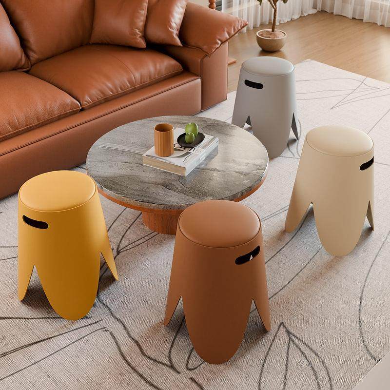 花瓣凳子塑料圆凳加厚可叠放家用板凳软包结实椅子结实耐用餐桌椅,淘宝优惠券,粉丝福利购,淘宝优惠卷