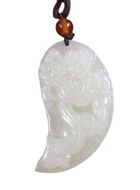 批发 和田白玉吊坠  和田玉龙凤对牌子  男女情侣款玉坠 玉佩