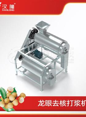 厂家销售不锈钢大型龙眼芒果黄桃双道去籽去核打浆机核果浆分离