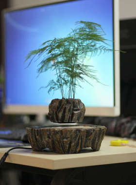 磁悬浮花盆盆栽自转办公室家居装饰摆件创意礼物送领导老师礼物