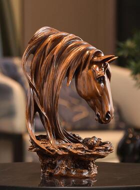 美式乡村复古品艺创意马工头摆件家居饰吧客厅电视机柜酒玄MT2310