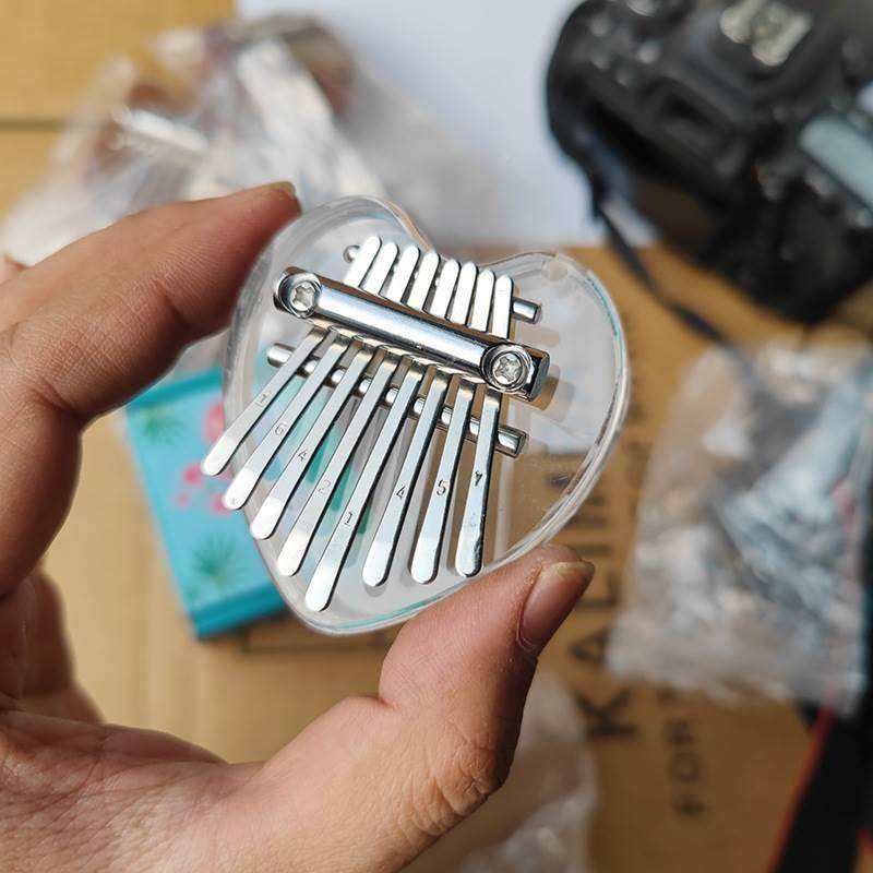 迷你拇指琴8音mini卡林巴水晶透明五指琴便携初学者手指琴乐器式,淘宝优惠券,粉丝福利购,淘宝优惠卷