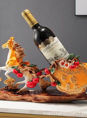 马VDV成功轻奢高红档葡萄酒架客厅酒到柜装饰子品摆件高端大气上