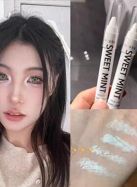 推荐白色眼影卧蚕笔眼头高光自然提亮笔哑光珠光爆闪眼影棒