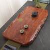 Ebony tea tray new home living room solid wood drainage log tea tray tea set rosewood tea table tea sea