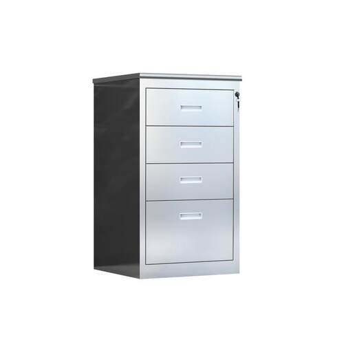 实验室活动矮柜金属一抽一门矮柜地下室防锈储物柜不锈钢单门柜 - 图3