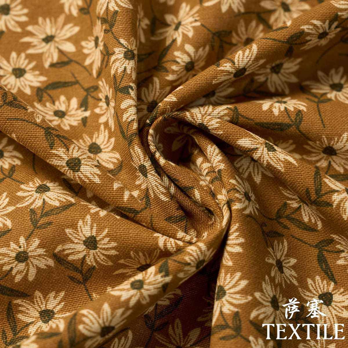 棉麻数码印花布料  碎花布料田园风布料碎花裙子连衣裙布,淘宝优惠券,粉丝福利购,淘宝优惠卷