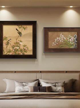 宋美学卧室床代头YH-2153新装饰画中式花鸟图间房主卧挂画客厅餐