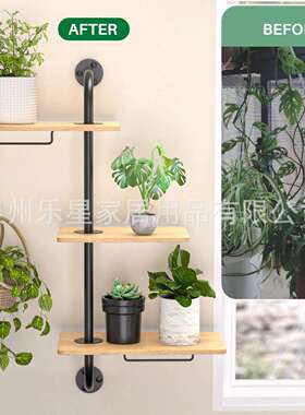 铁艺壁挂式窗台植物架室内多层花架多功能悬挂式置物架