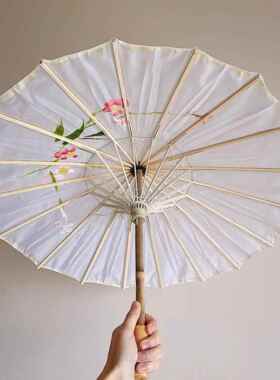 儿童小号伞古风汉服伞绸布伞演出伞旗袍伞舞蹈绸布伞工艺古典油纸