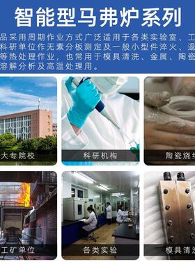 工业用温马弗炉电阻炉实验室热处理坩埚一体电炉箱式淬火炉