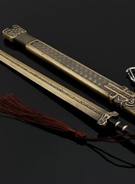 古代兵器金属吴王夫差合金武器越王勾践剑摆件模型儿童玩具套装