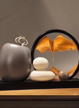 毕业礼物送老师笔筒摆件办公室桌面客厅玄关电视柜创意高档装饰品