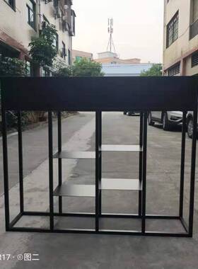 不锈钢镀锌板花箱组合花坛商场奶茶店移动种植槽花箱市政花槽