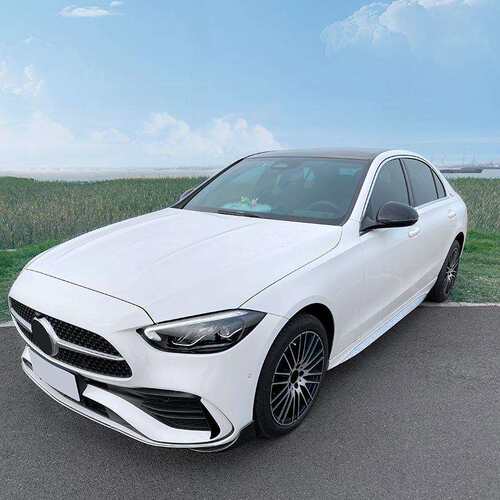 适用奔驰C级W206AMGC200C260C43Brabus巴博斯前包角车贴改装 - 图0