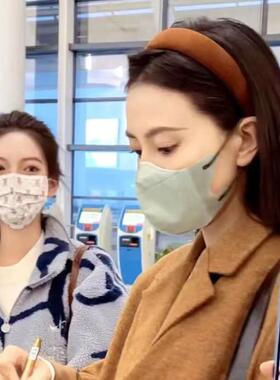 高圆圆同款南瓜橘丝绒发箍女2026款秋冬巨显白高颅顶头箍发卡头饰