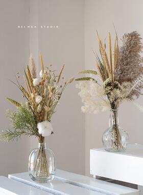 ins干花玻花璃瓶插花板束餐套家55691062居样间拍摄摆件北欧台面