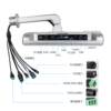11.6-inch face recognition and temperature measurement all-in-one access control visitor machine binocular fingerprint swipe card face recognition terminal