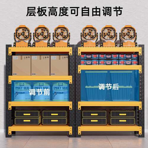 仓储货架多层置物架超强承重仓库重型货物架快递储物架家用铁架子 - 图1
