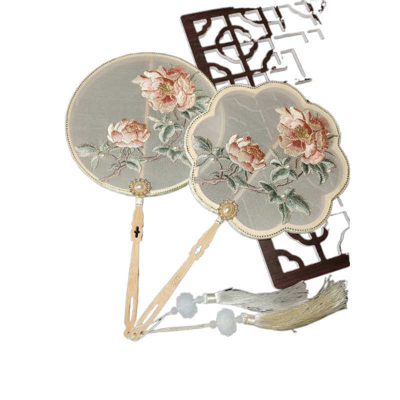 新娘团扇秀禾服中式双面团扇婚礼结婚出嫁喜扇古风刺绣扇,淘宝优惠券,粉丝福利购,淘宝优惠卷