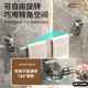 Suction cup towel rack bathroom punch-free bathroom gun gray towel rod wall hang double rod toilet storage rack hanging rod